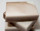 Cafe Au Lait Soap, Coffee scented handmade shea butter soap, brown and white soap, gentle soap, creamy lather