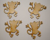 1 Dozen monkey shape cutouts 2 inch