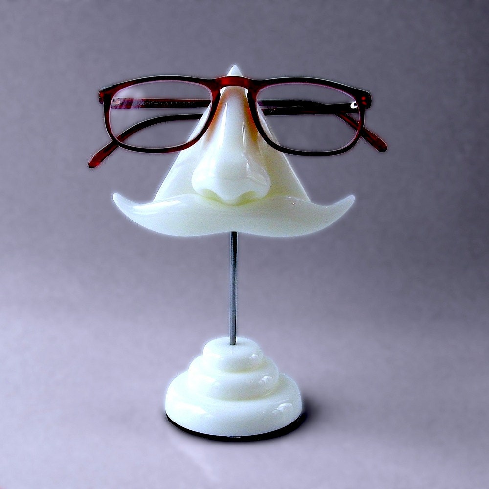Glasses holder, Ghost white eyeglasses stand, eyewear dispay, sunglasses holder, key hooks