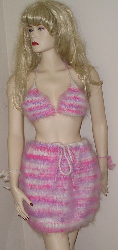 Soft and Fluffy Mohair Sweater Mini Skirt by uniquemohair