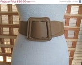 ON SALE 40s 50s BROWN Leather Belt Cinch 1950s Waist UpTo 30 Inches