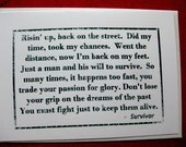 Greeting Card, Congratulations, Survivor