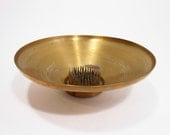 Vintage Flower Arranger Planter Vogue Hand Spun Bowl Floral Frog Candy Dish Bronze Mid Century PeachyChicboutique on Etsy