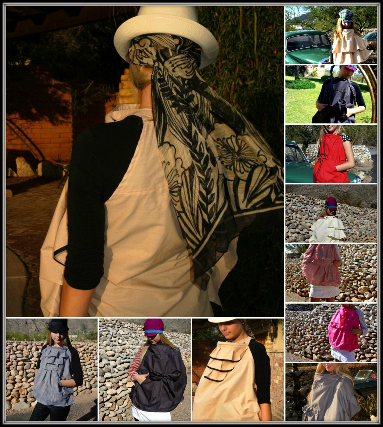 Organic Cotton Ultimate Feeder Frock Nursing Cover-10 Styles-Choose Your Color