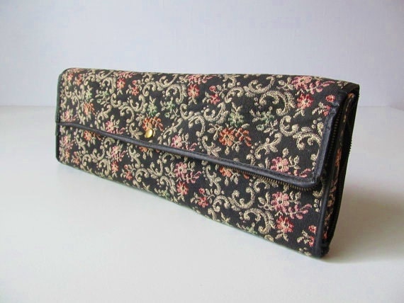 Tapestry Suitcase / Fold Away Travel Case / Weekender Bag