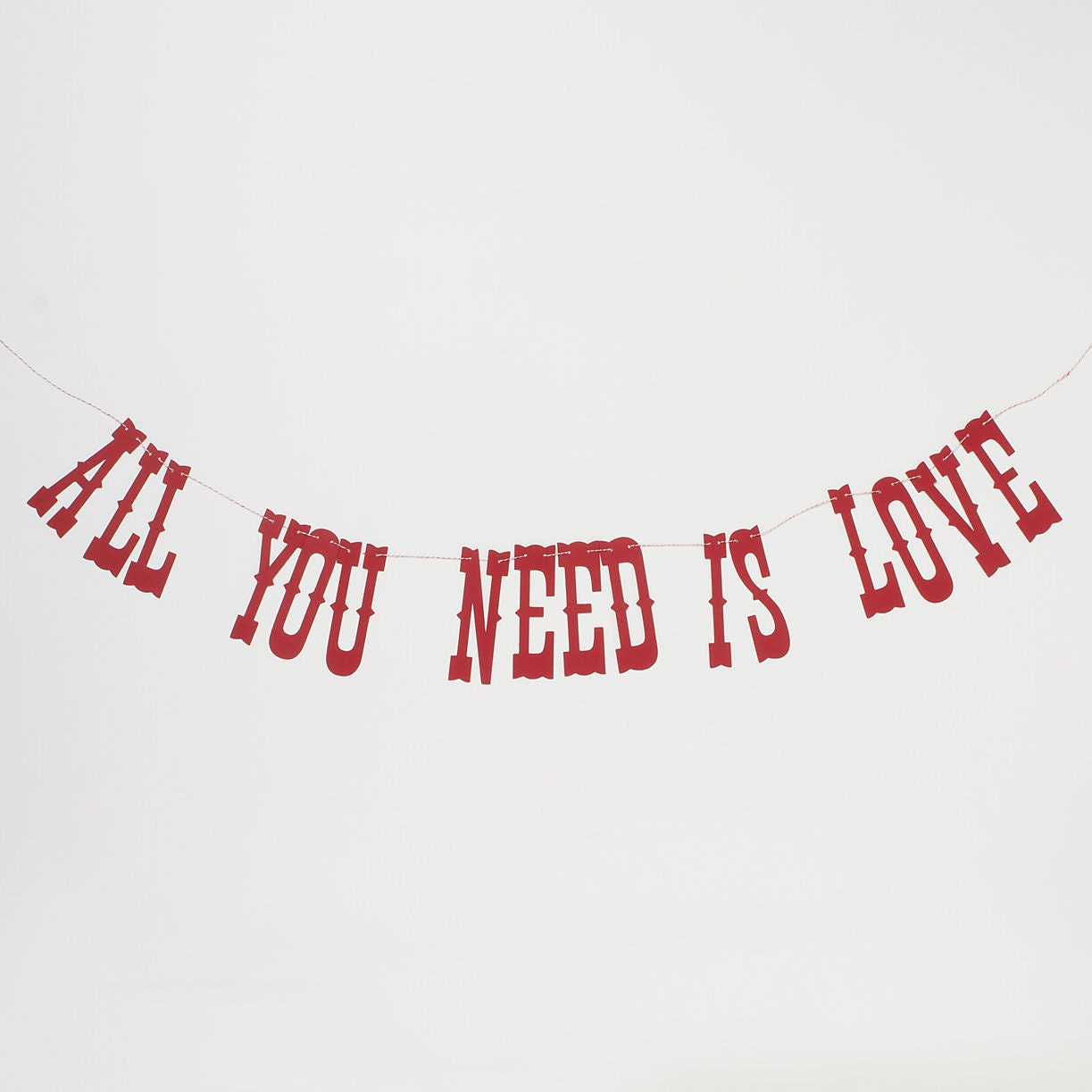 Photo Booth Prop. Photobooth Prop Garland. Wedding Photo. All You Need Is Love