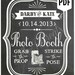 DIY. CUSTOM Printable Chalkboard PDF. Photo Booth Sign. Photo Booth Prop. Photobooth Prop. Photo Booth.Chalkboard Sign, Chalk