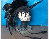 Black Unicorn ... Unicorn Headdress with Feather Mohawk