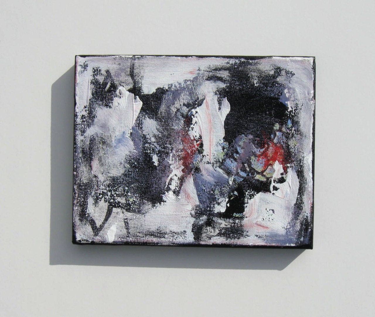 Abstract Expressionist Acrylic Painting on small canvas
