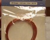 Destash - Beadalon 20 Gauge Round German Style Non Tarnish Copper Plated Wire