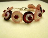 Pink Button Bracelet