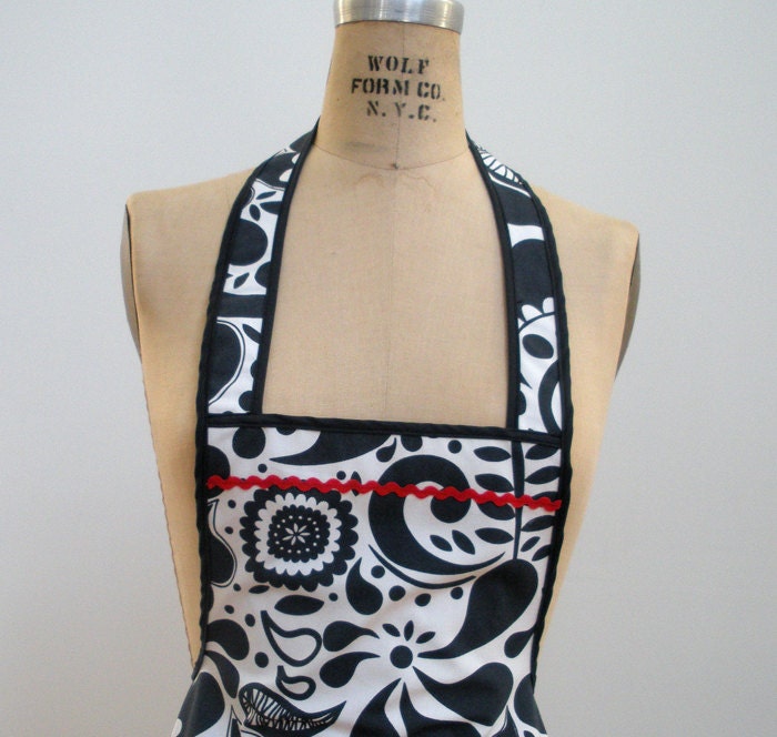 Pop Flowers Ruffle Apron