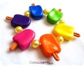 Neon Rainbow Popsicle Bracelet
