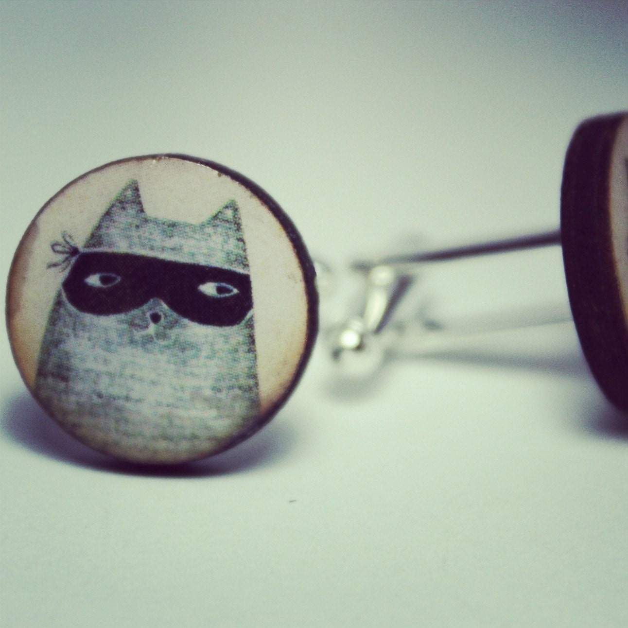 Mischievous Cat Cufflinks