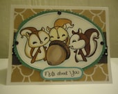 Nuts about you I love you card
