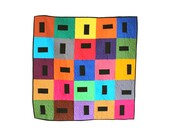 Floating Rectangle - Modern Patchwork Baby Quilt, Kids Quilt, or Lap Quilt