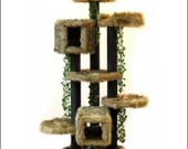 LUXURY Cat FURNITURE SALE 6' Trees Designer Cat Beds Custom Cat Trees Condos Unique Modern Cat Furniture Scratching Posts Free Shipping