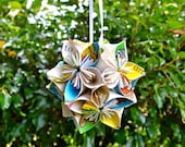 Small Hop on Pop Book Paper Flower Ball Ornament