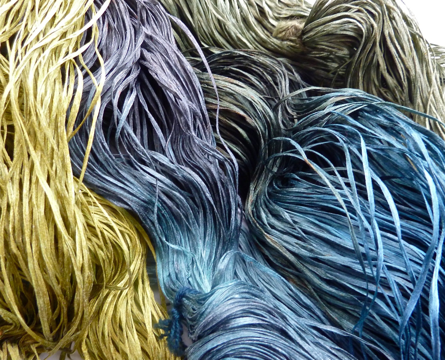 Silk fiber: new shades 3 yds