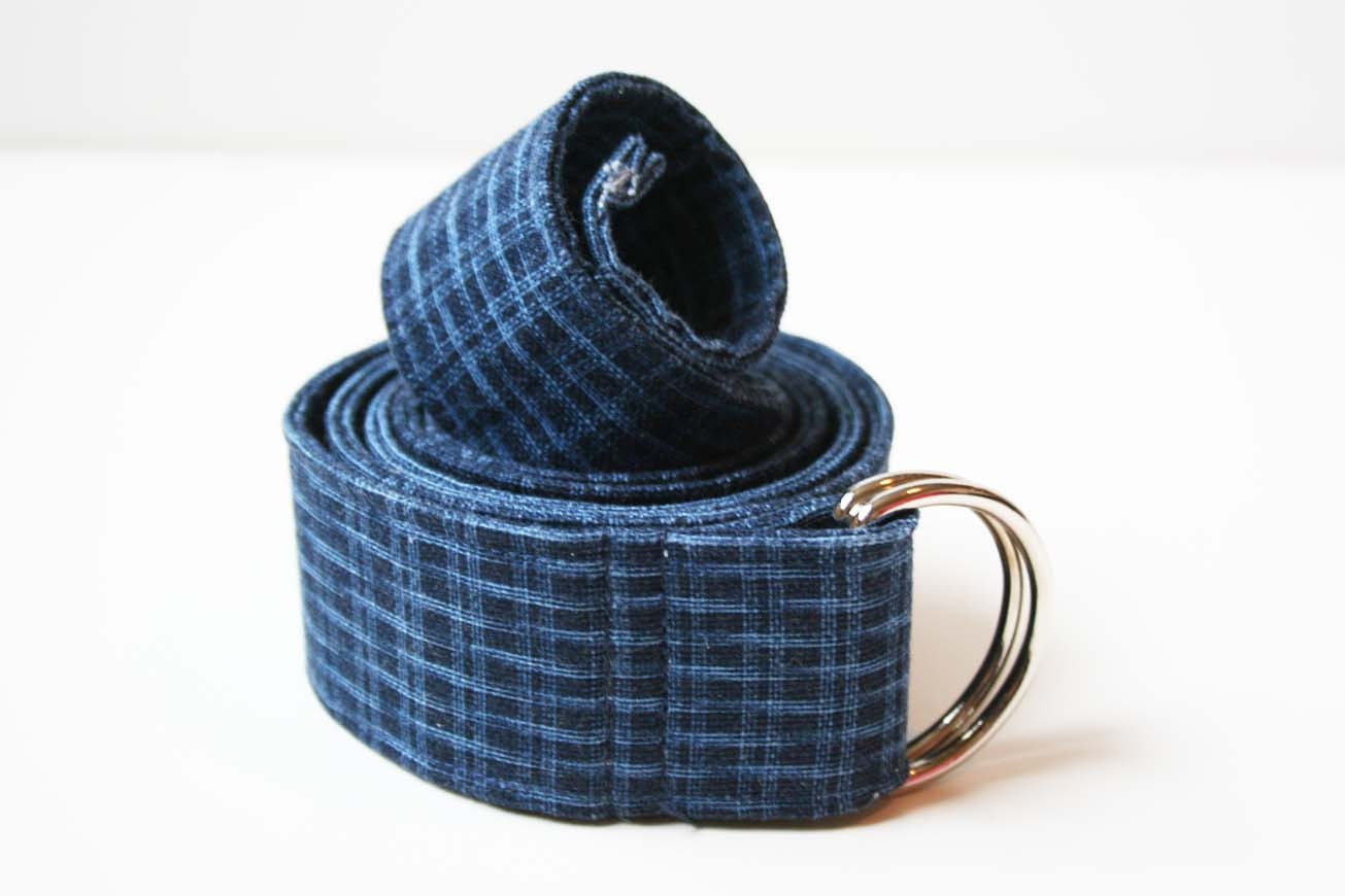 Blue Plaid Belt