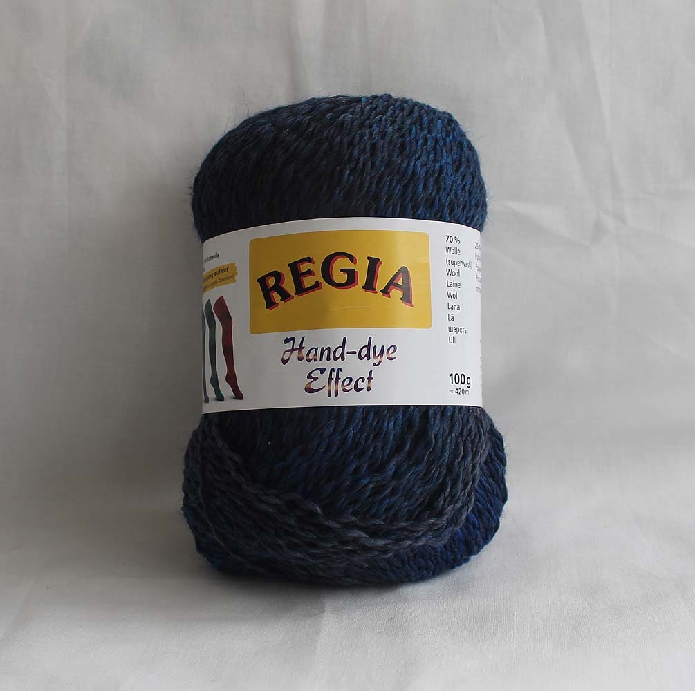 Regia Hand-dye Effect Sock Yarn Blue - 100 g