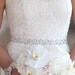 Bridal Sash, Crystal Sash - CORINNE