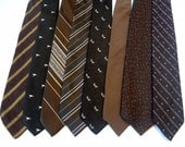 Brown Wedding Tie Collection - Mix n Match - Vintage Ties