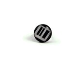 Adjustable Ring, Fabric Scraps, Glass, Abstract Black and White