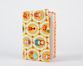 Card holder - Cute matryoshkas on yellow