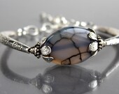 OOAK Twisted Agate - Handmade Jewelry Bracelet