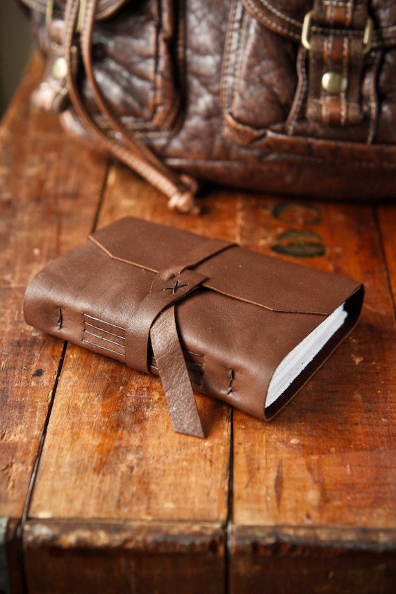 The Traveler - Brown Handmade Leather Travel Journal