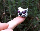 Mini Snow Owl Focal Bead