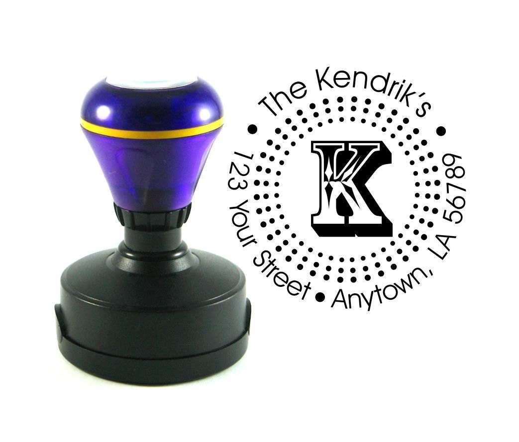 Self inking custom Personalized Return address name rubber stamp R23