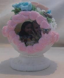 Personalized Lattice embossed Panoramic Sugar egg with your photo