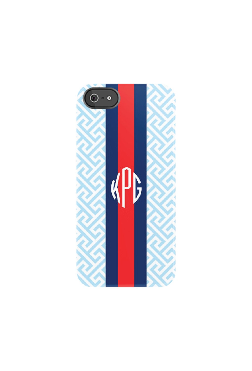 Personalized iPhone 5 Case - iPhone 4 - GREEK KEY Collection - choice of color