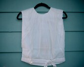 60s White Shell Top Deadstock Mod