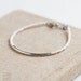 Bar Bracelet with white seed beads - minimalist bracelet - friendship bracelet - glass jewelry