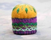 MPC 7 - Mardi Gras Miniature Pin Cushion - LoLoCrafts