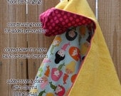 Hooded Towel for infants & toddlers - Mermaid fabric