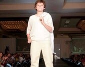 DALTON Straight leg Pant - Pale Yellow PinStripe - size 12/14 boys - Ready to Ship