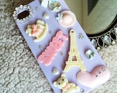 Popsicle apple iphone 5 or 4s, Sweet Puzzle in Lavender, Peach, Ivory, Baby blue
