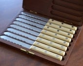 Vintage SIMMONS STEAK KNIVES - Set of 8