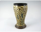 Etched Porcelain Pilsner Beer Glass