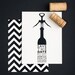Save The Date, Wine Country Chevron Stripe