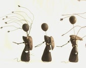 Crow Mask Funeral Poppet - Lisa Snellings