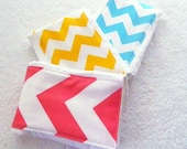 SALE Baby Burp Cloths - Chevron- Set of 3 - Your Choice