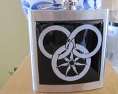 Wheel Of Time Fantasy Liquor Hip Flask