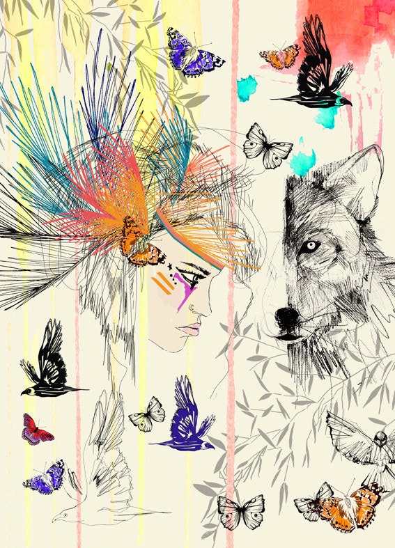 Us and Them II // ILLUSTRATION // A5 print
