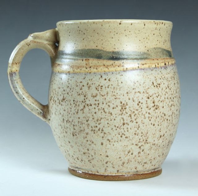 Ceramic Mug 16oz. Tri Color Sand - Nutmeg- Speckles - Ready to Ship- In-Stock
