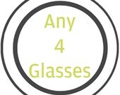 4 Etched Glasses from EastMesaDesign - Pick 4 and save